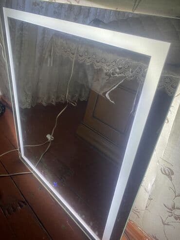 зеркало для ванной: Зеркало Настенное, Прямоугольник, Для ванной, С подсветкой — 3