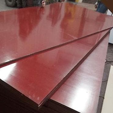 söküntü taxtalar: Qırmızı fenol örtüklü kontrplak lövhələr - Ölçü: 3.05 m x 1.53 m — 2