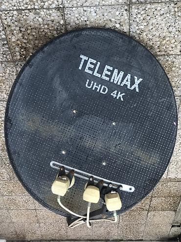 tv box ucuz: TELEMAX UHD 4K perforasiyalı peyk antenası + Botech Piko-701 HD — 1