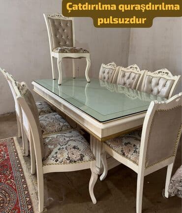 ikinci əl mətbəx stolu: *Masa Dəsti 550₼* Demek olar təzədi az işlənib masa açılandı + — 1