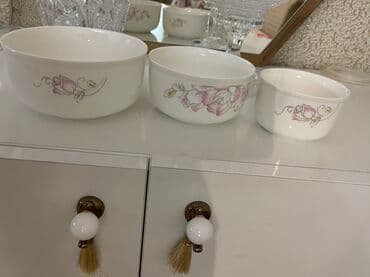 Çaydanlar və qəhvədanlar: Kasalar, rəng - Ağ, Keramika — 3