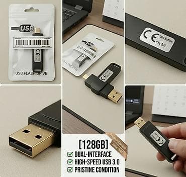 Flash kart 128 GB, USB 3.0, Yeni
