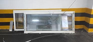 Дом и сад: PVC sürgülü vitraj pəncərə dəsti - Material: ağ rəngdə PVC profil - — 2