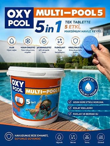 Məişət kimyəvi maddələri: OxyPool Multi-Pool 5 – hovuz üçün 5-i 1-də tablet Məhsulun — 1