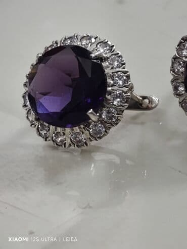 qedimi mirvari: Dəstə daxildir: Üzük, Sırğa, Gümüş, 925 Əyar — 3