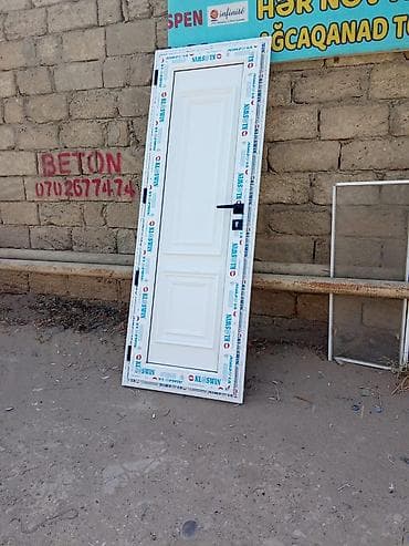 qapi demir: PVC otaq qapısı – klassik panelli dizayn - Material: PVC (plastik) — 1