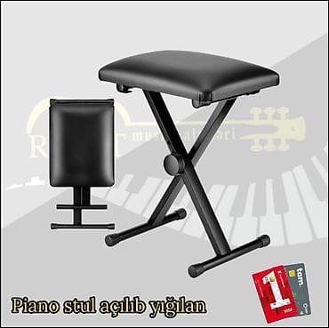 Piano stulu,açılıb yığılan Rast musiqi alətləri mağazası. Əhmədli — 1