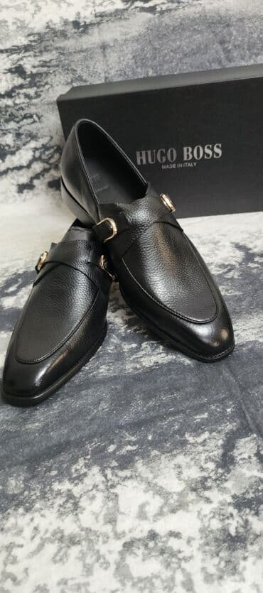 şaxta baba kişi kostyumları: Кожаная обувь Немецкого бренда Hugo BOSS Размер 43 Производство — 3