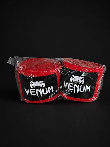 diz ucun bandaj: Venum boks/boyka bantajları – 1 cüt - Rəng: qırmızı, qara loqolu - — 1