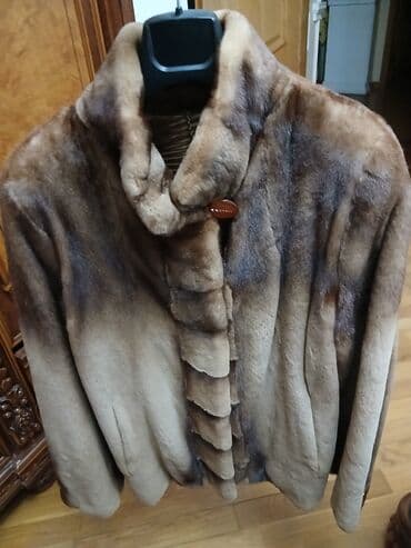 женские шапки из кролика: Kürk, 3XL, rəng - Qəhvəyi — 6