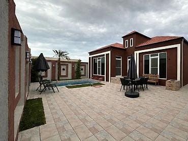 şeki günlük evler: Hovuzlu modern həyət evi – gündəlik istirahət və qonaq qəbuluna ideal — 10