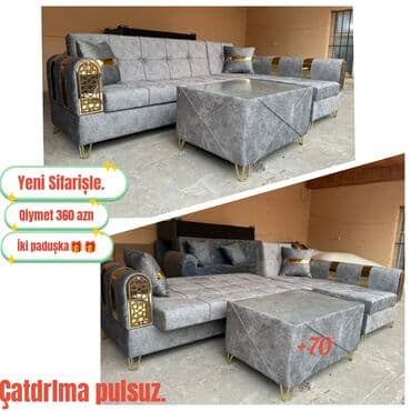 mətbəx ucun divan: Künc divan, Yeni, Açılan, Bazalı, Parça, Rayonlara çatdırılma — 6