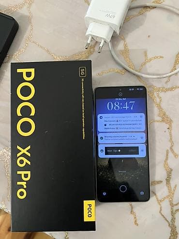 ps5 slim 1 tb: Poco X6 Pro, 512 GB, rəng - Boz — 9