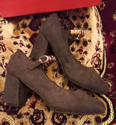 замшевые туфли на платформе: Туфли, Размер: 40, Новый — 1