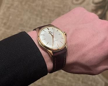 original saat: İşlənmiş, Qol saatı, Orient, rəng - Qızılı — 4