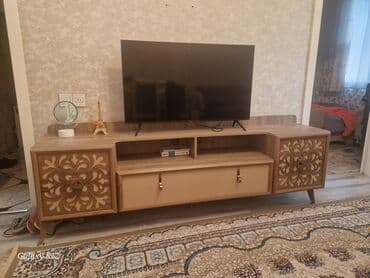 телевизор рекорд плазма: Прямой ТВ стенд, С полками, Деревянный — 1