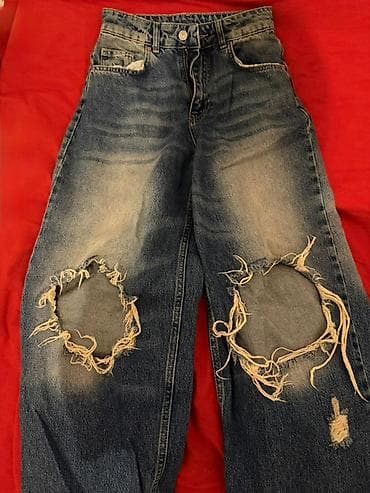 Trendyolmilla cins şalvar, yeni, 34 beden — 1