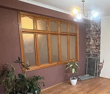 plastik qapi ikinci el: Ağ şüşəli taxta qapı və pəncərə dəsti - Material: təbii ağac (şabalıd — 3