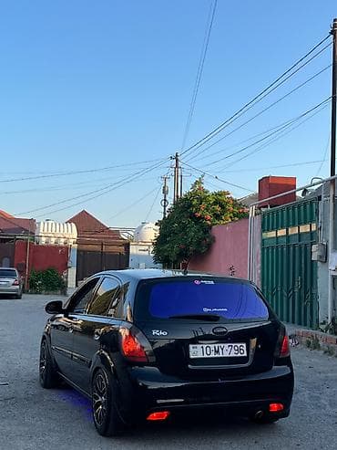 disk qabi: Kia Rio hatchback, qara rəng, maşın ideal veziyyetdedi maşını — 8