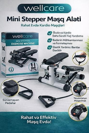 Wellcare mini stepper məşq aləti, evdə rahat və effektiv kardio