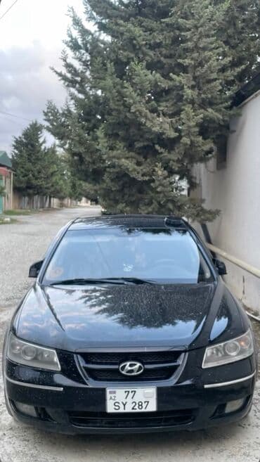 chevrolet hecbek modelleri: Hyundai Sonata sedan – qara rəng, 4 qapı, AZ 77-SY-287 dövlət nömrə — 1