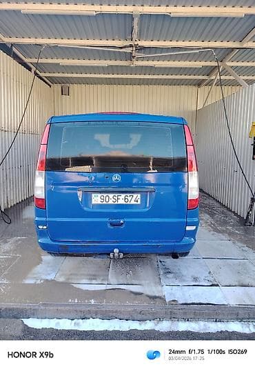mercedes vito 208: Mercedes-Benz Vito matorlu miniven - Kuzov: mavi rəng, uzun baza — 2