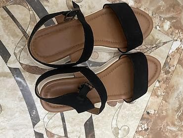 sade sepler: Qadın sandaleti 38 - Model: İki qayışlı açıq burunlu sandal - Rəng — 2