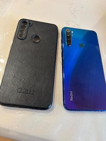 telfun satsi: Redmi Note 8, 64 GB, rəng - Göy, Barmaq izi — 6