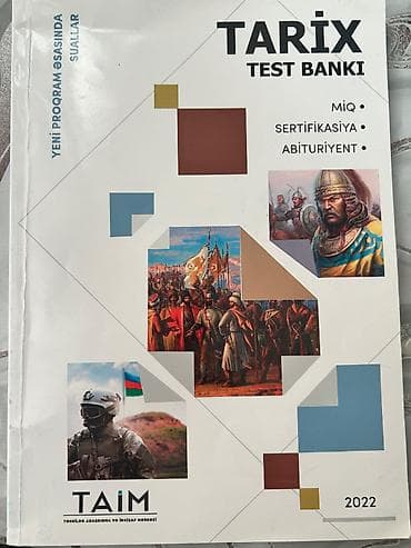 yuxuda suse banka gormek: Tarix (TAİM) Test Bankı - Yeni Proqram Əsasında suallar — 1