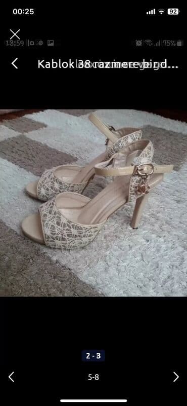 tekstil uşaq şəp şəpləri: Ölçü: 38, İşlənmiş — 2