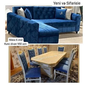 islenmis dolab satilir: Yeni, Masa və oturacaqlar, Divan — 1