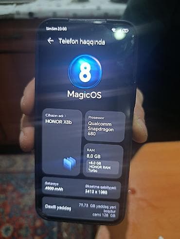 Honor X8b, 128 GB, rəng - Gümüşü, İki sim kartlı