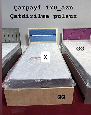 tek kravat: Çarpayı – tək nəfərlik model - Sadə və möhkəm korpus, açıq ağac — 1