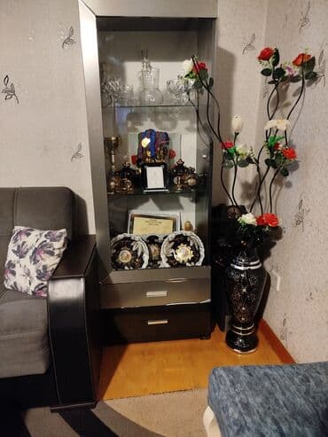 membran mebel nədir: Qonaq otağı üçün mebel dəsti Tərkibi: - Geniş vitrin şkafı: Şüşə — 3