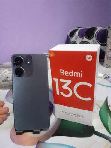 prastoy telefon: Redmi 13C, 128 GB, rəng - Boz, Sensor — 7