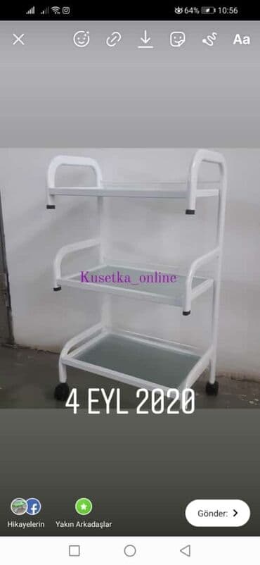 стол для дачи: Etejerka
Polkalı siyirməli şkaf
Daşıyıcı
Kosmetoloji
Tibbi — 6