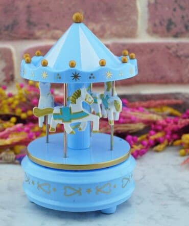 uşaq üçün musiqili xalçalar: Məhsul: Karusel musiqi qutusu - Dizayn: Klassik karusel formasında — 3