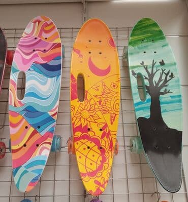 uşaqlar üçün tekerli krosovkalar: Skeybord, Kaykay, Skeyt və Pennyboardlar🛹 🔹Hər növ və hər yaşa uyğun — 12