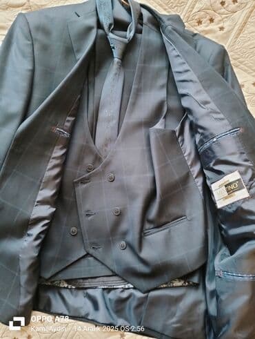 вещи бу купить: Kişi üçlü kostyum dəsti - Brend: MENiNO Men’s Wear - Rəng: tünd göy — 2