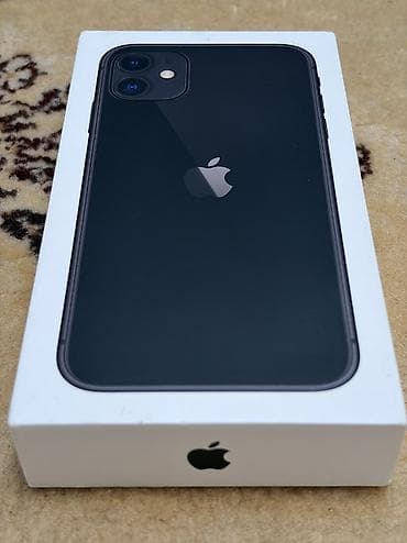 IPhone 11, 128 GB, Qara, Face ID, Simsiz şarj, Sənədlərlə