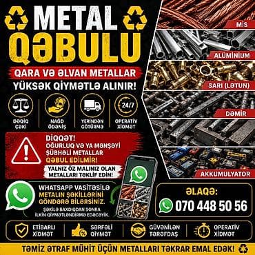 ikinci el printer: Xidmət: Metal qəbulu və utilizasiyası Təsvir: - Bütün növ metalların — 2