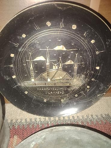 epoxy saat: Boşqablar, rəng - Qara, Metal — 3