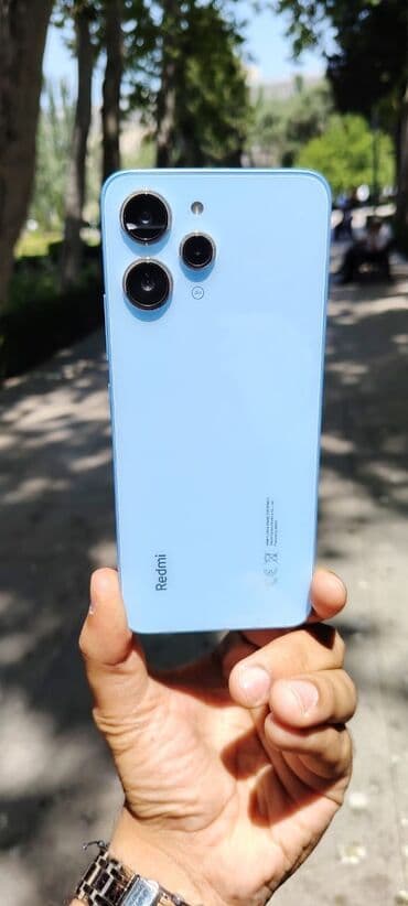 redmi 12 kabroları: Redmi Note 12, 128 ГБ, цвет - Голубой, Сенсорный, Отпечаток пальца, Face ID — 1