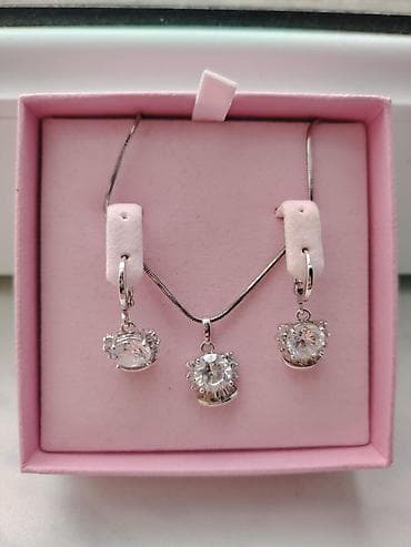 Muncuqlar: Orijinal Swarovski Dəst (Sep və Sırğa) – Çox münasib qiymətə! — 2