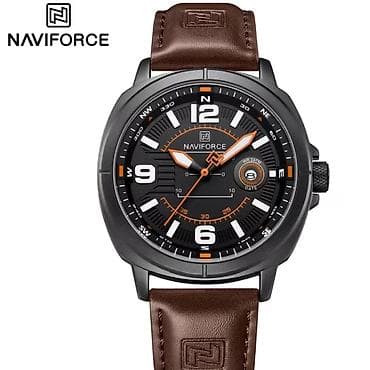 bakida saat: Qol saatı, NaviForce, rəng - Qara — 1