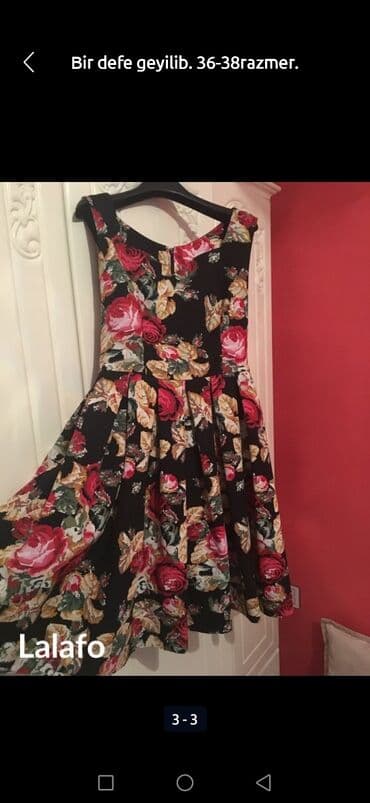 Ziyafət donları: 36-38 bədən. 1 dəfə geyilib. Yenidən seçilmir. Ziyafət geyimi — 2