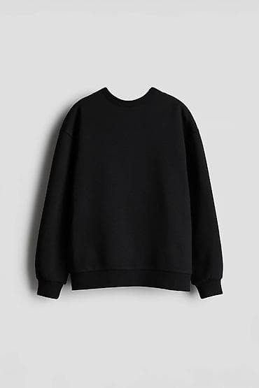 Digər kişi geyimləri: Topdan və pərakəndə Qara rəngli basic sweatshirt - Model: Unisex — 1