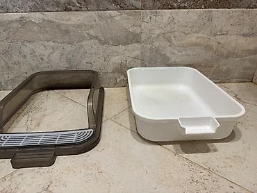ev sicani: Məhsul: Qapılı pişik tualeti (açıq tip, keçidli üst hissə ilə) — 2