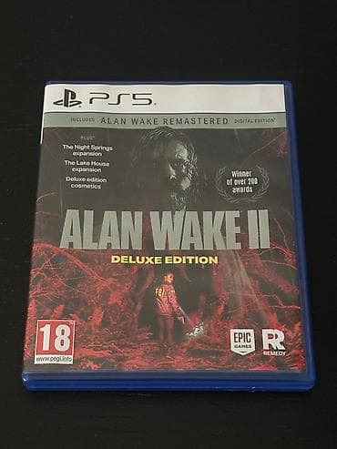 oyun notbuk: Playstation 5 üçün Alan Wake 2 Deluxe Edition satılır. Disk və qabın — 1