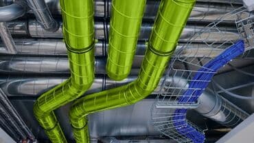 boru yapışdıran: Sənaye binaları üçün nəzərdə tutulmuş ventilyasiya boru sistemi, hava — 4